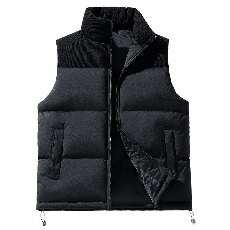 Down Cotton Vest Men'S Thickened Vest Jacket Men And Women Couple Loose Bread Vest Vest - Image 1